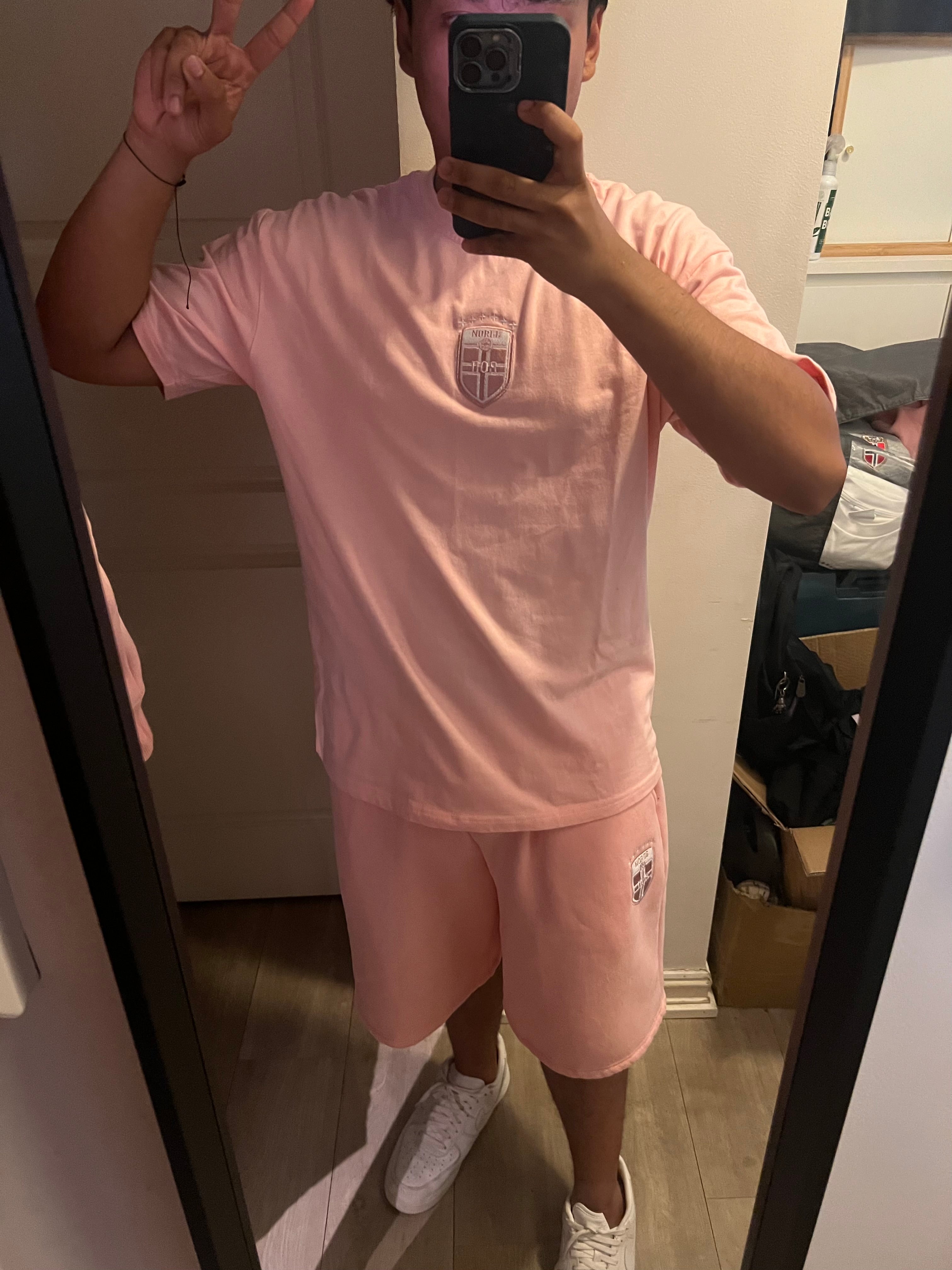 Norway TEE / SHORT SET ( PINK )