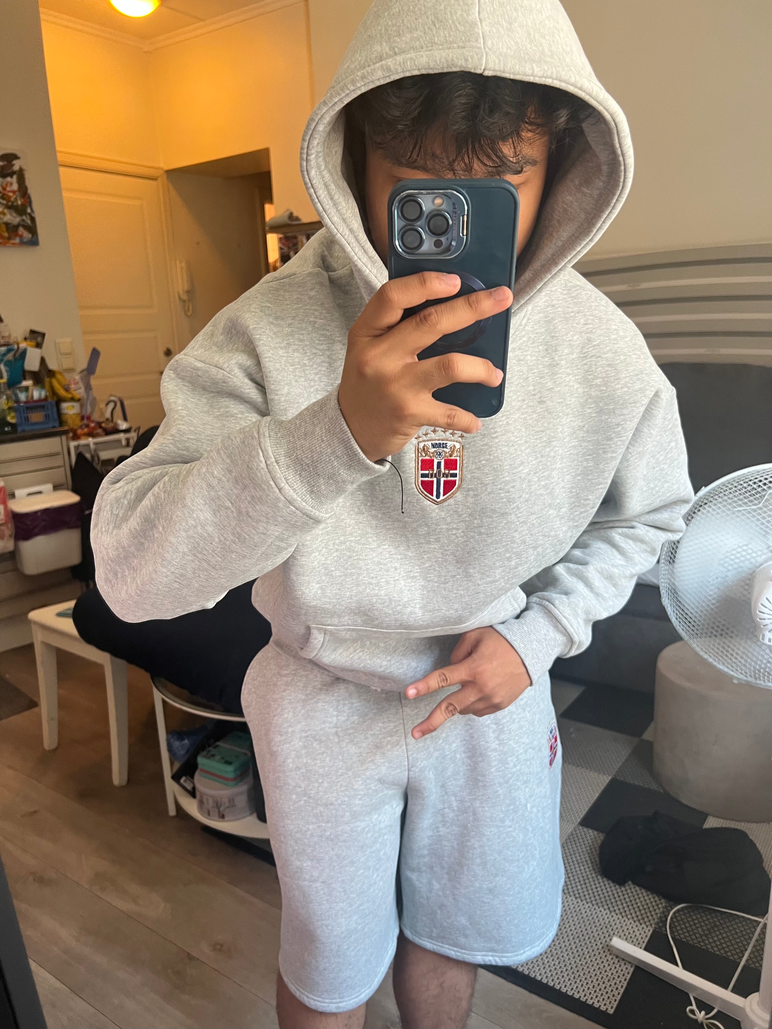 Norway TEE / SHORT SET ( GREY )