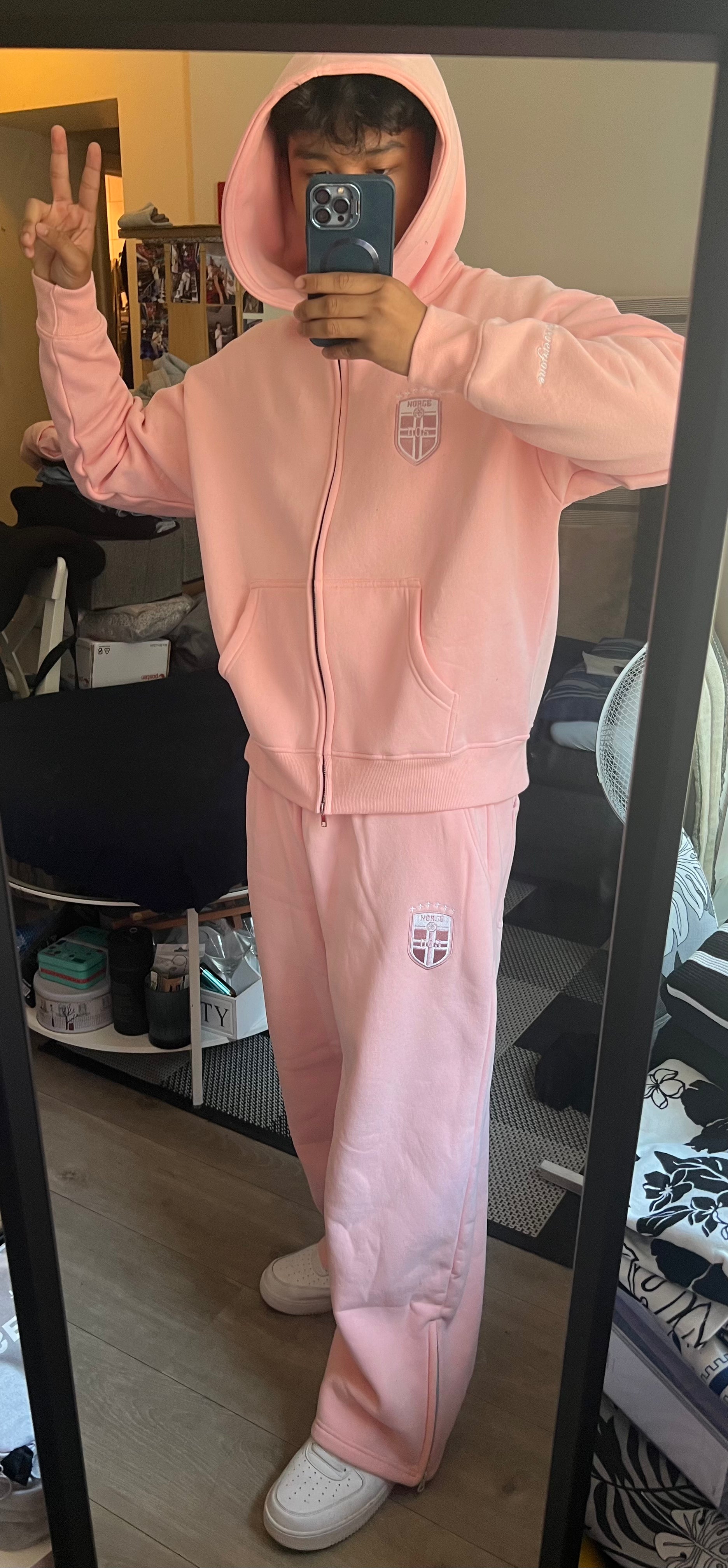 Norway HOODIE / PANTS SET ( PINK )