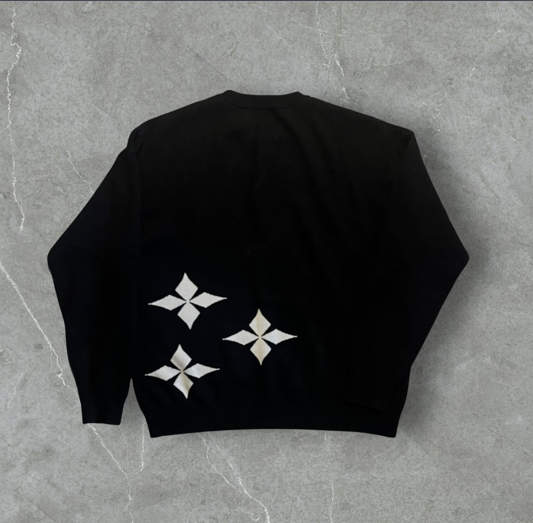 Diamond knit BLACK