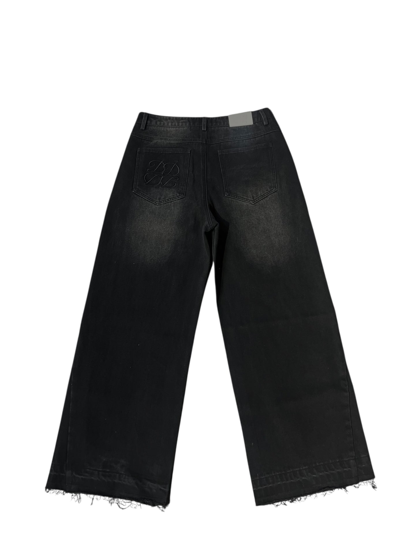 Flared baggy jeans onyx