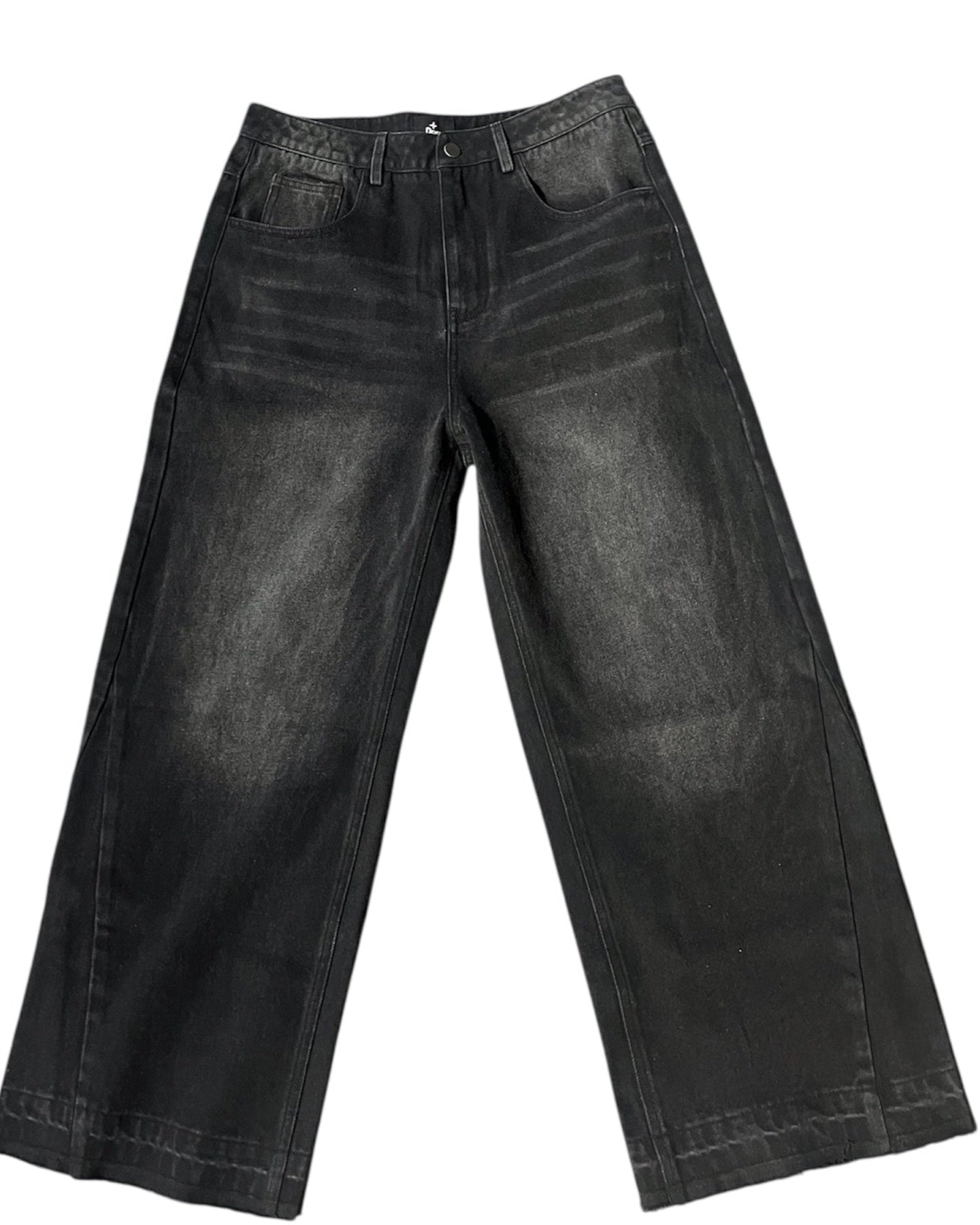Flared baggy jeans onyx